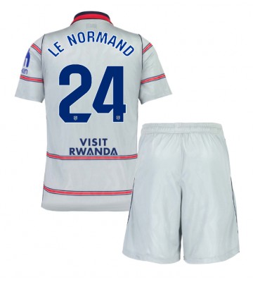 Atletico Madrid Robin Le Normand #24 Tredjeställ Barn 2026-27 Kortärmad (+ Korta byxor)